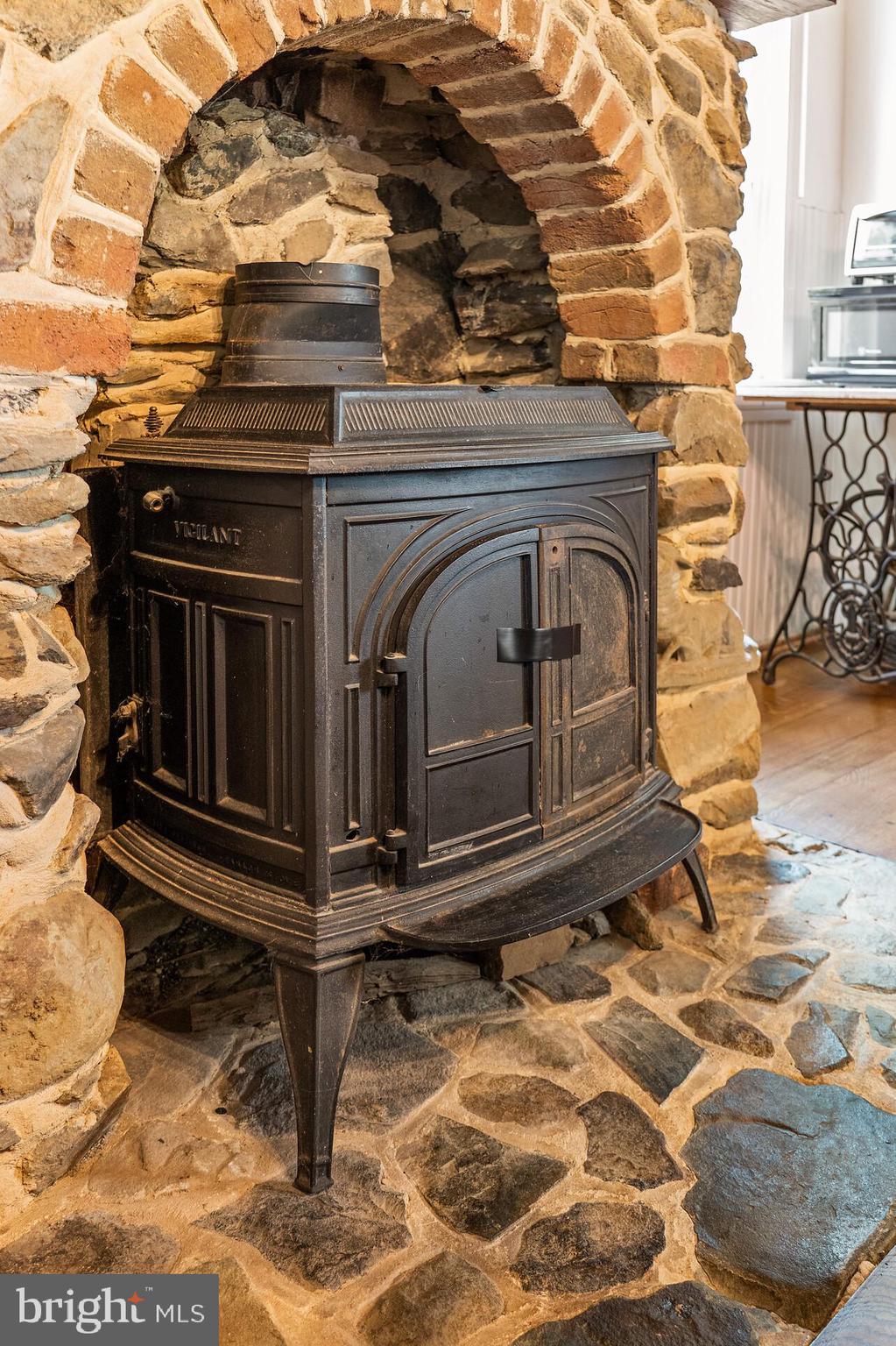 16358 Hamilton Station Road Waterford, VA 20197 - Photo 21 of 42 Original stone fireplace