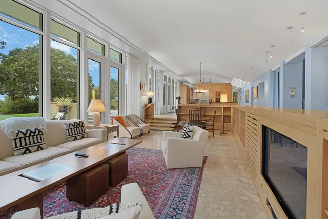 a bathroom with a tub and shower