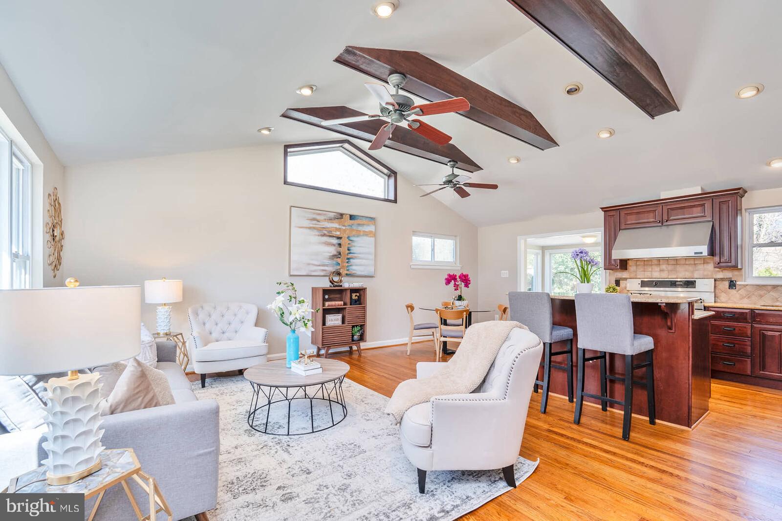 10313 Inwood Avenue Silver Spring, MD 20902 - Photo 2 of 33 Vaulted ceilings with exposed wood beams