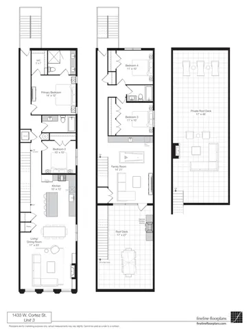 $1,525,000 | 1433 West Cortez Street, Unit PH, Chicago, IL 60642