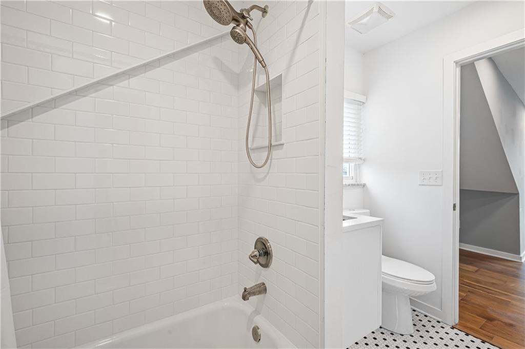4808 Lima Way Pittsburgh, PA 15224 - Photo 21 of 26 a bathroom with a toilet and shower