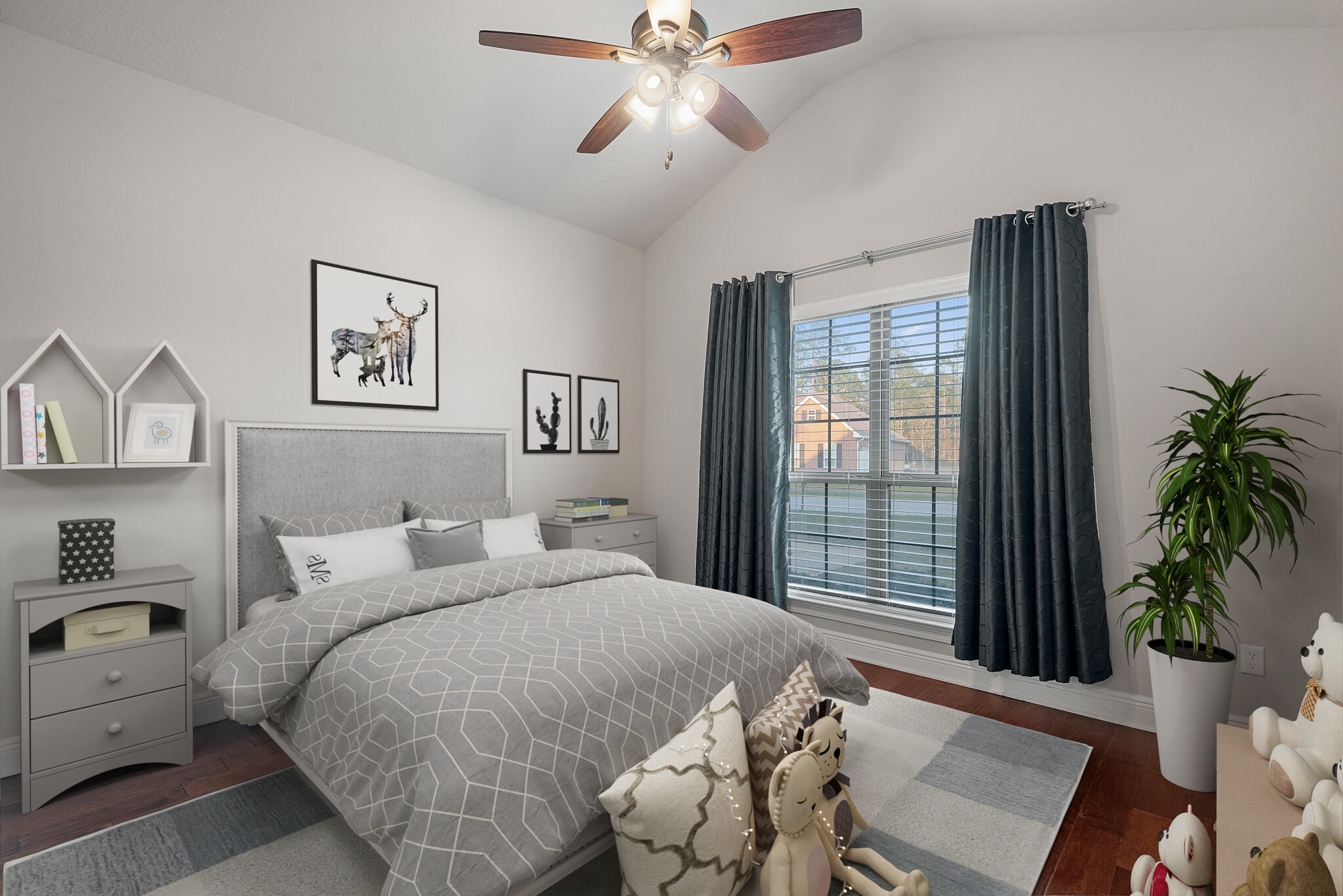 399 Old Ferry Road Santa Rosa Beach, FL 32459 - Photo 34 of 51 a bed room with a bed and a window