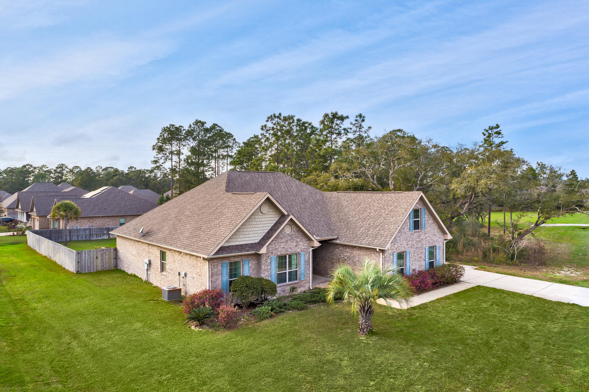 399 Old Ferry Road Santa Rosa Beach, FL 32459 - Photo 4 of 51 an aerial view of a house with yard