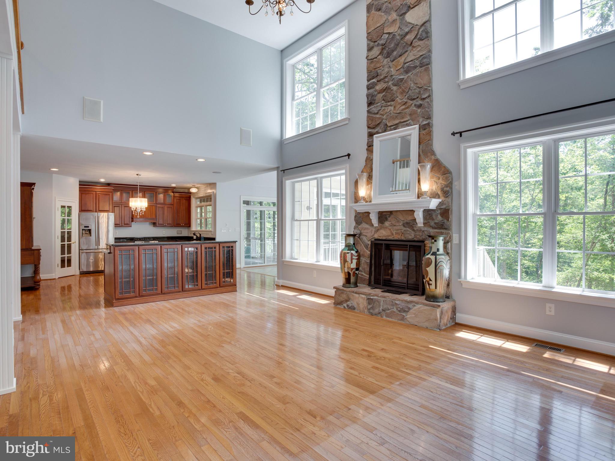 41161 Knight Road Leonardtown, MD 20650 - Photo 23 of 109 Family Rm w/Stone FP & Wall of Windows