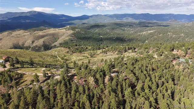 a view of city and mountain