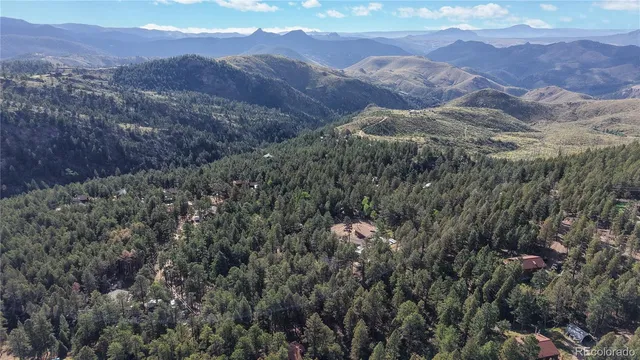 a view of city and mountain