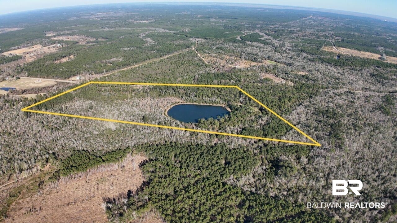11808 Abb Road Tibbie, AL 36583 - Photo 24 of 31 Drone / aerial view with a water view and a rural view