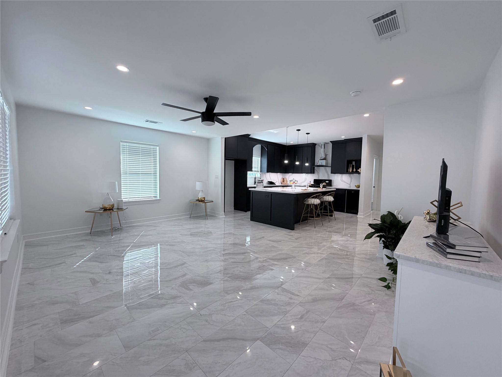4501 Hirsch Road Houston, TX 77026 - Photo 30 of 30 a living room with furniture and view of kitchen