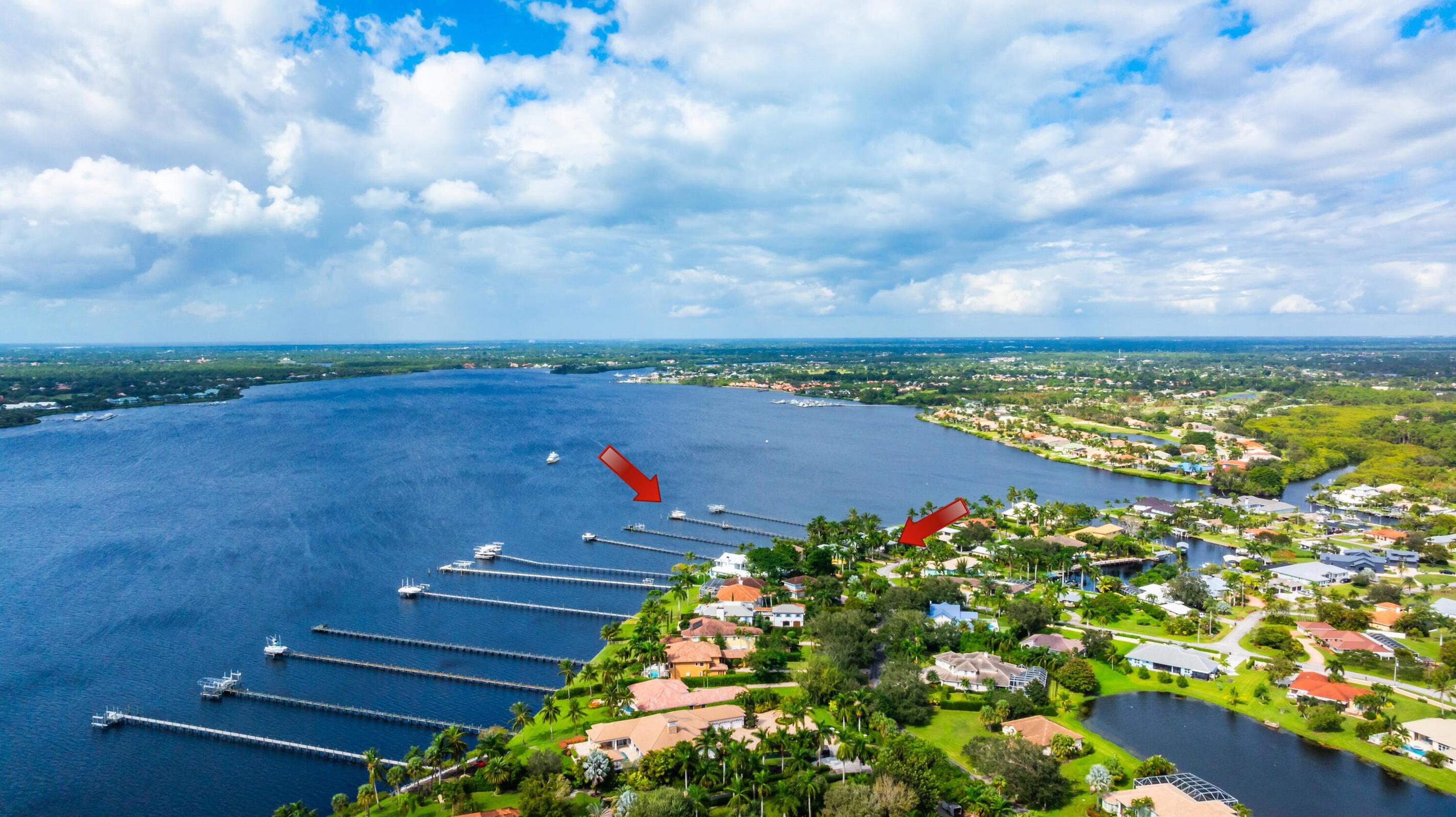 2672 Northwest S Shore Road Stuart, FL 34994 - Photo 36 of 53 a view of a lake with a yard