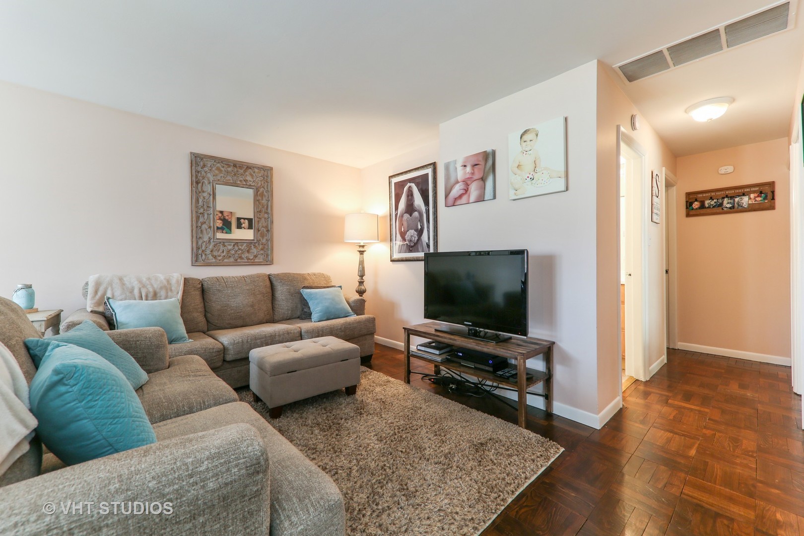 883 South York Street Elmhurst, IL 60126 - Photo 5 of 12 a living room with furniture and a flat screen tv