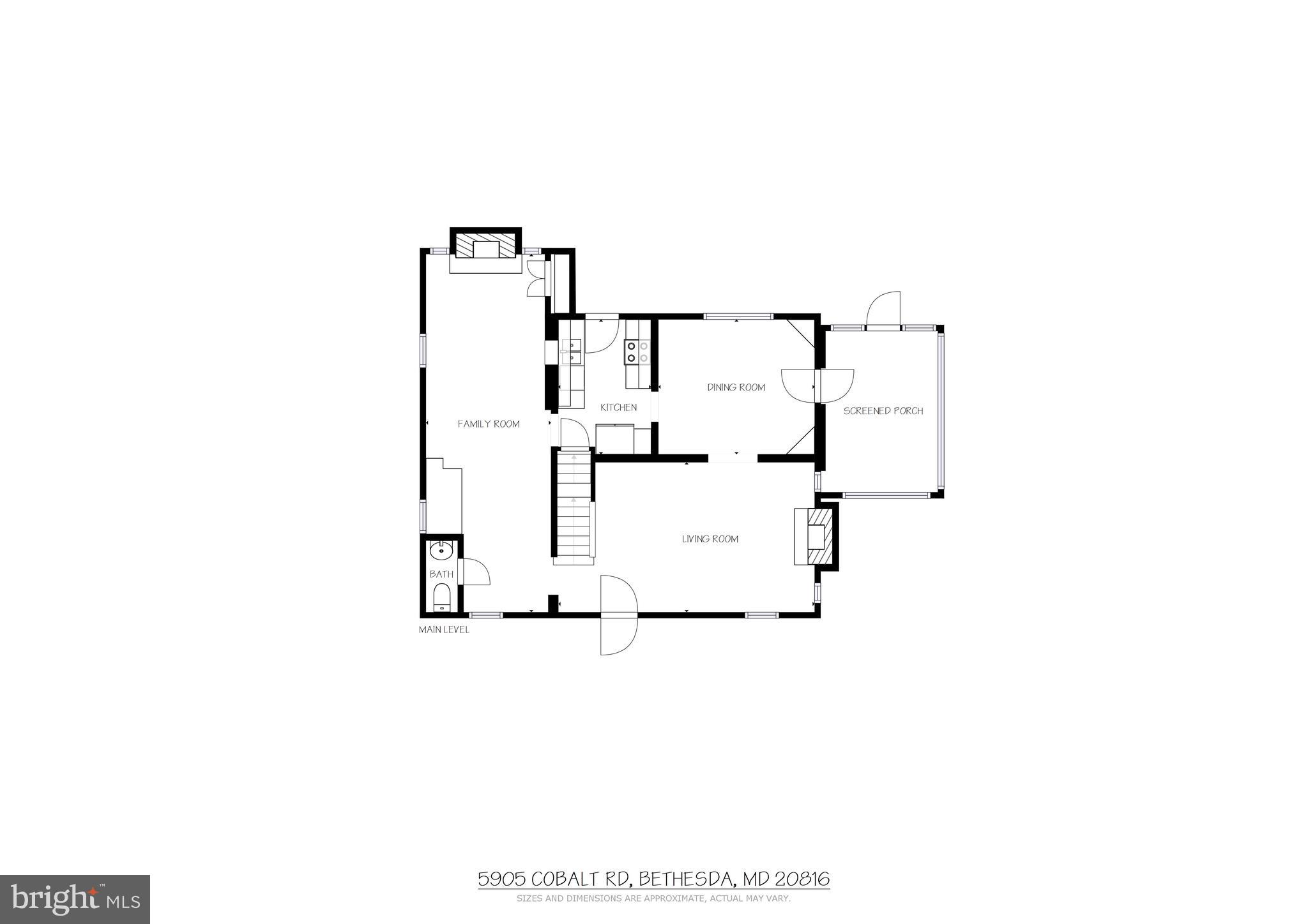 5905 Cobalt Road Bethesda, MD 20816 - Photo 24 of 26 Floor Plan - Main Level