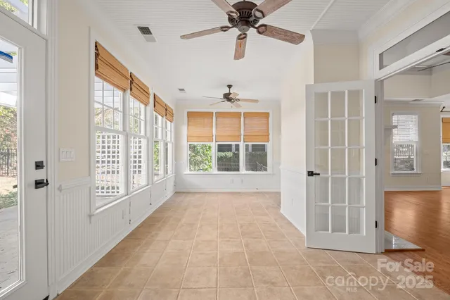 a view of an entryway with a window
