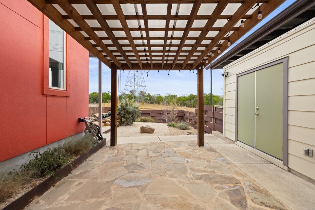 7412 Ava Lane Austin, TX 78724 - Photo 26 of 28 View of patio / terrace featuring a pergola