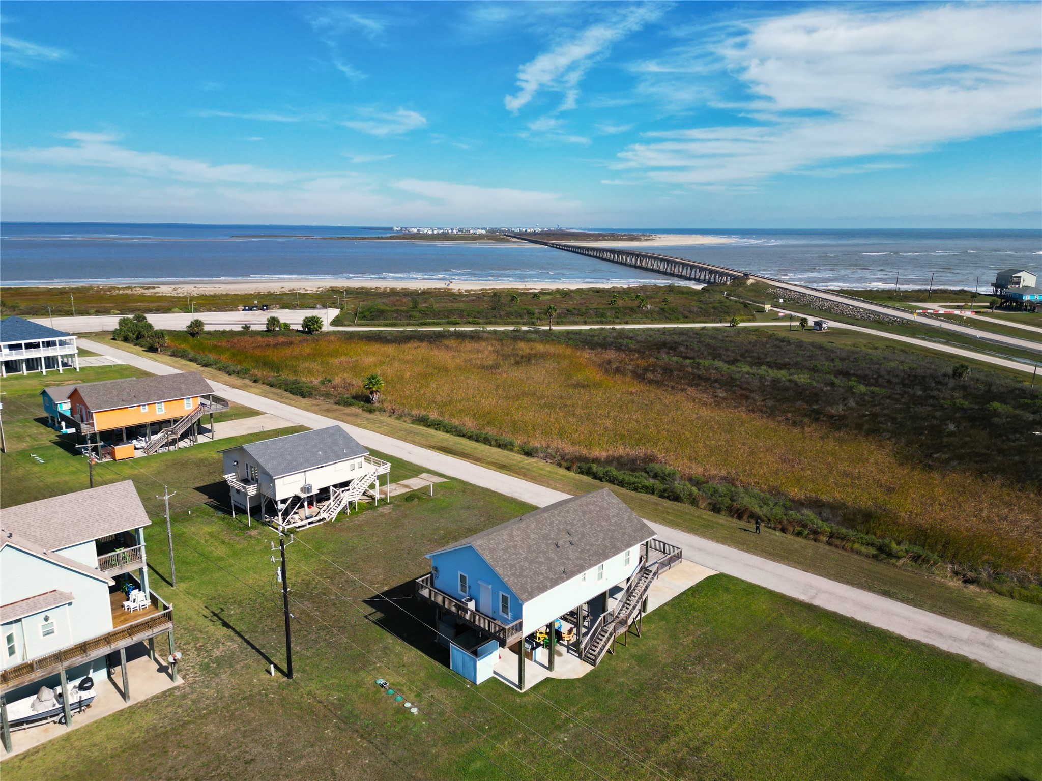 131 Pieces Of 8 Freeport, TX 77541 - Photo 22 of 43 an aerial view of a house with a ocean view