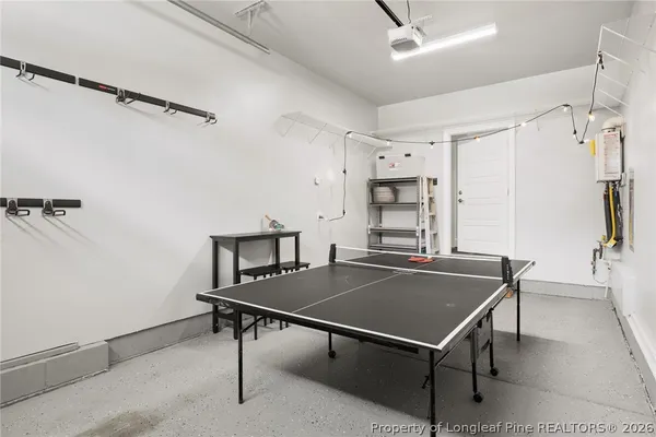 a bathroom with a shower and a toilet