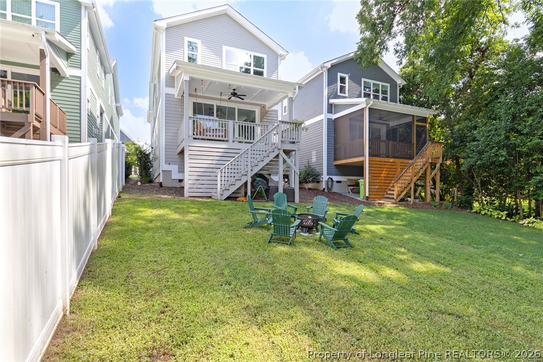 398 Carolina Avenue Raleigh, NC 27606 - Photo 50 of 50 a view of a house with a yard and sitting area
