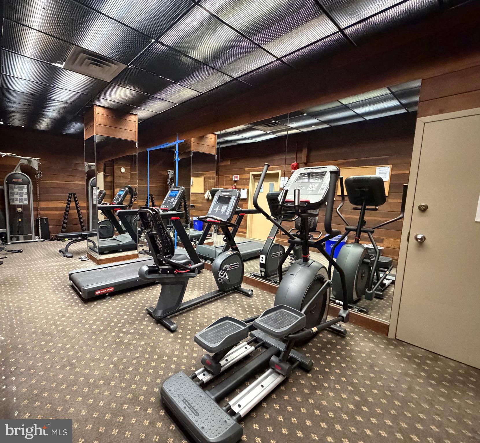 700 7th Street Southwest, Unit 406 Washington, DC 20024 - Photo 32 of 50 a view of a room with gym equipment