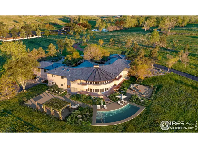 a view of a lake in middle of the town