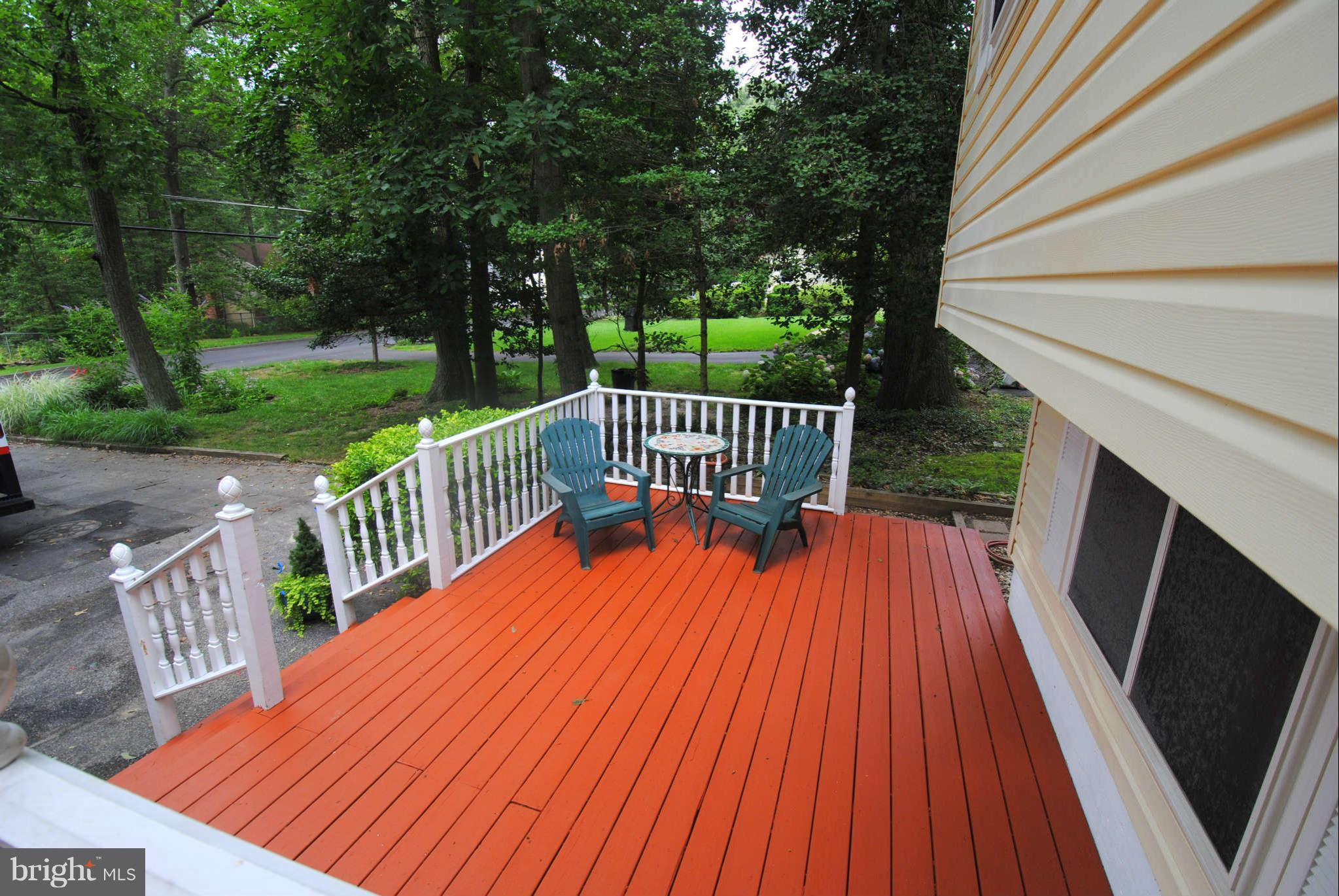Deck at main entrance