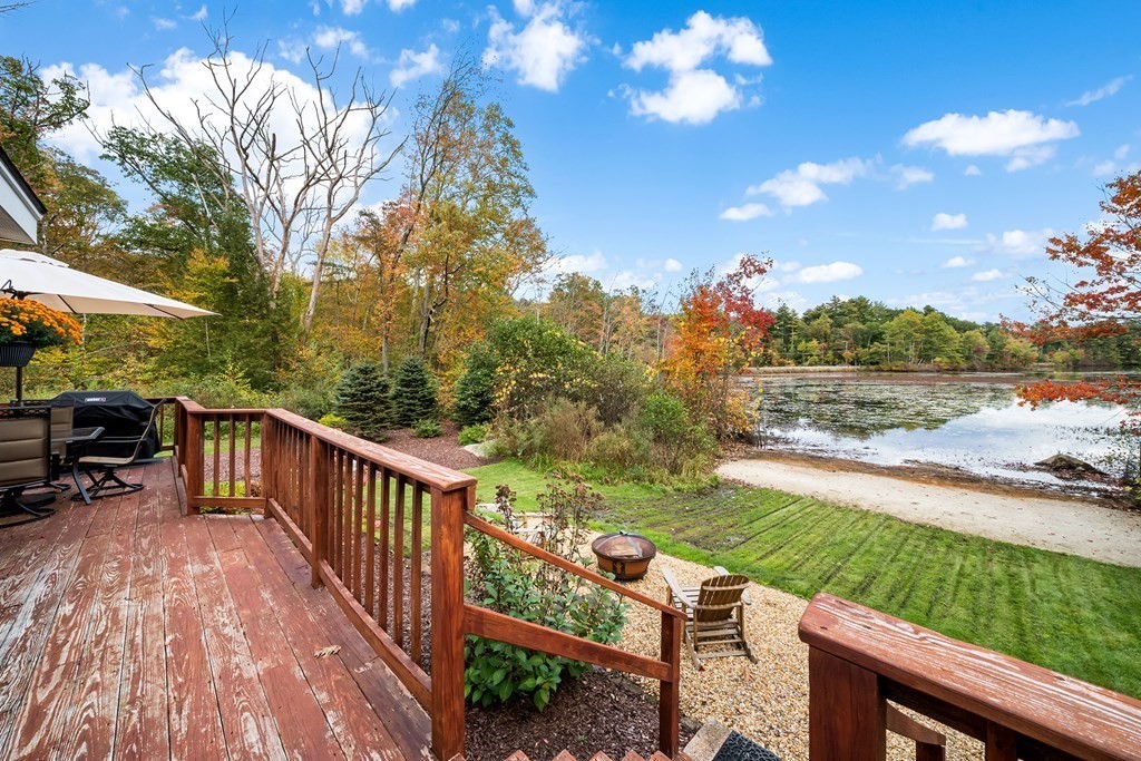 9 Tucker Lane Sutton, MA 01590 - Photo 2 of 33 a view of a chairs and table on the wooden deck