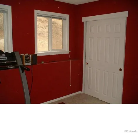 a view of a yard with trees