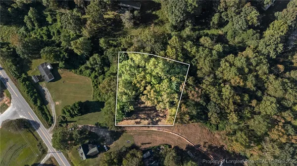 an aerial view of a residential houses