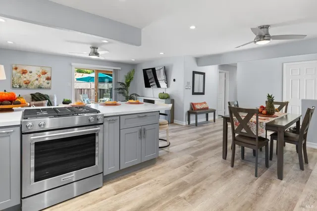 a view of room with window and hardwood floor