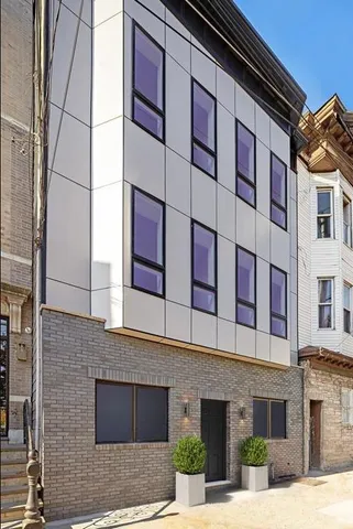 a front view of a building