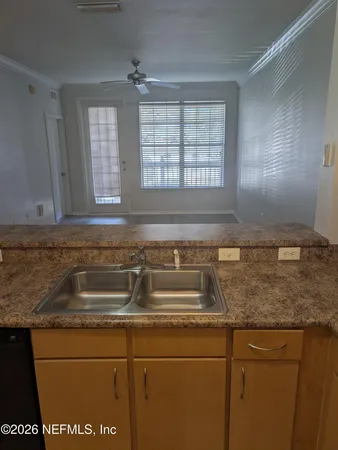 a close view of sink and mirror