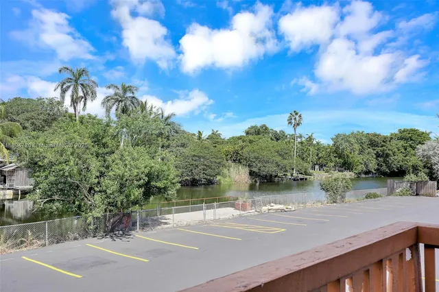 a view of a lake with a mountain in the background