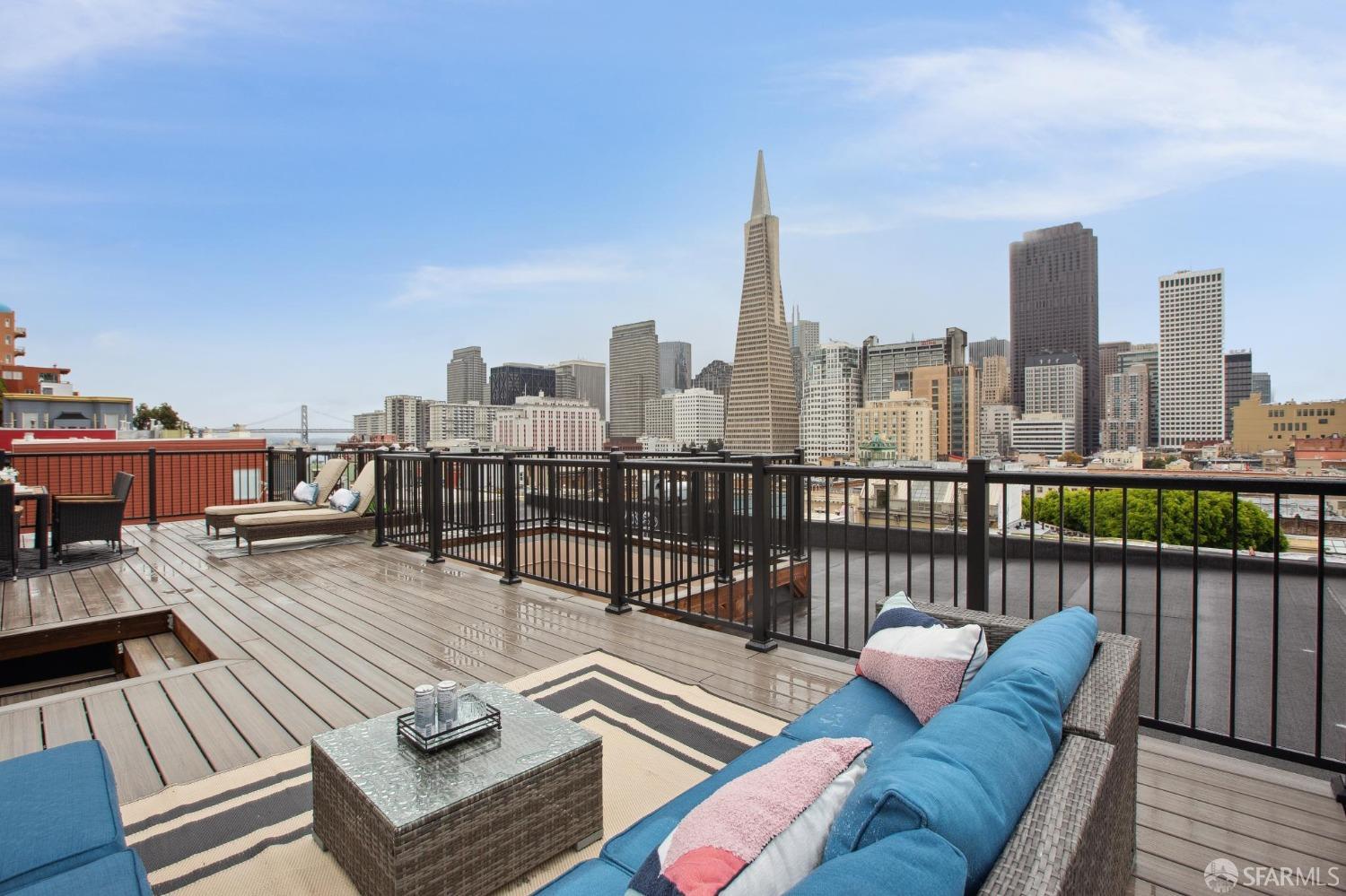 31 Romolo Place, Unit 4 San Francisco, CA 94133 - Photo 18 of 23 a view of a roof deck with couches