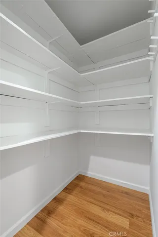 a view of a room with empty racks