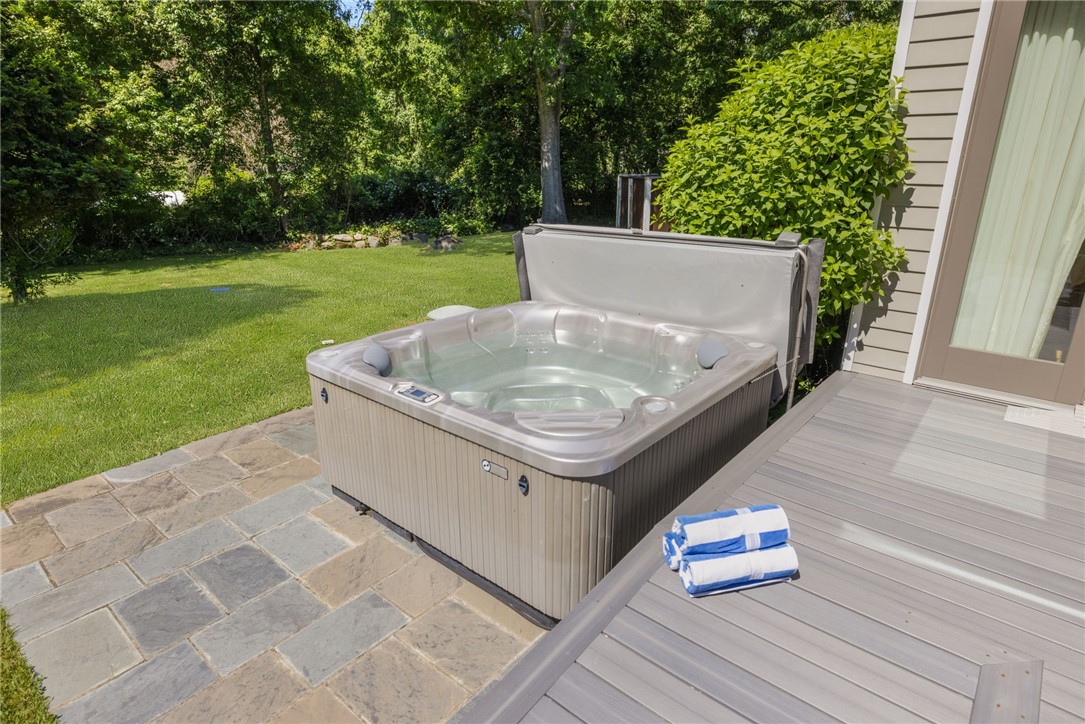621 East Shore Road Jamestown, RI 02835 - Photo 34 of 50 This hot tub can seat 6 persons.