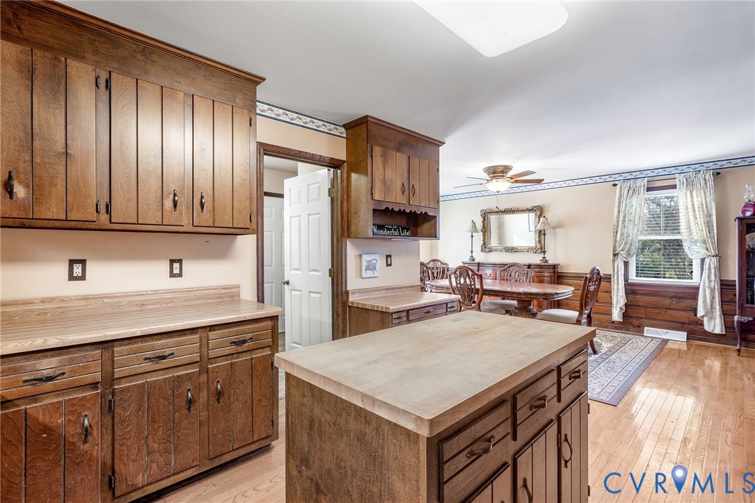 2901 Tipton Street Colonial Heights, VA 23834 - Photo 13 of 29 Kitchen with light wood-style floors, a ceiling fa