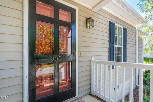 a view of a house with a small window