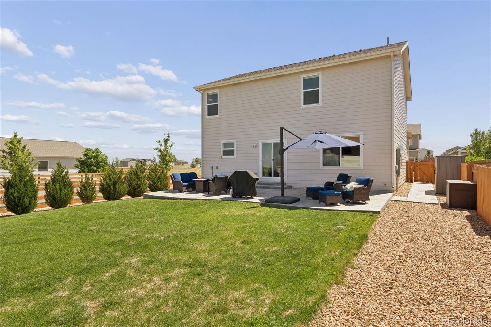 7307 Animas Avenue Frederick, CO 80530 - Photo 41 of 49 a view of a house with swimming pool and a yard