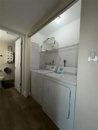 a room with storage and utility