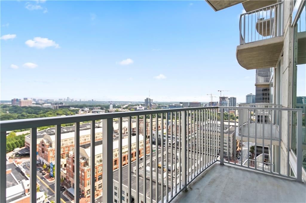 361 17th Street Northwest, Unit 1906 Atlanta, GA 30363 - Photo 16 of 28 a view of city from balcony