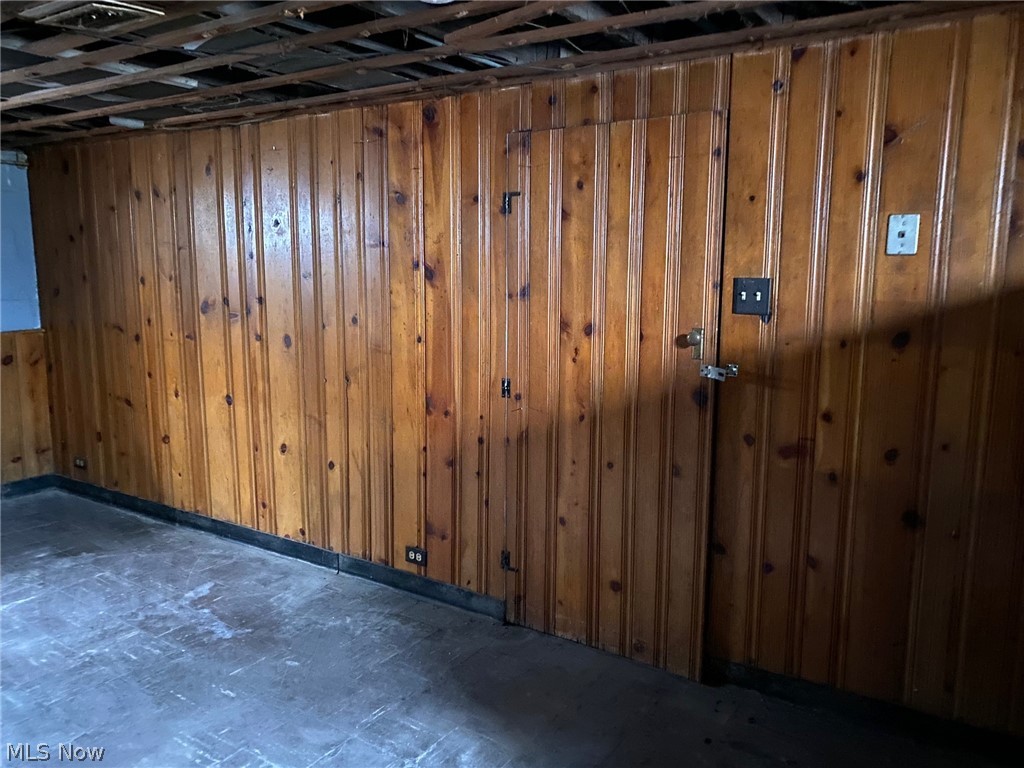 291 Lookout Avenue Akron, OH 44310 - Photo 19 of 23 knotty pine paneling in basement