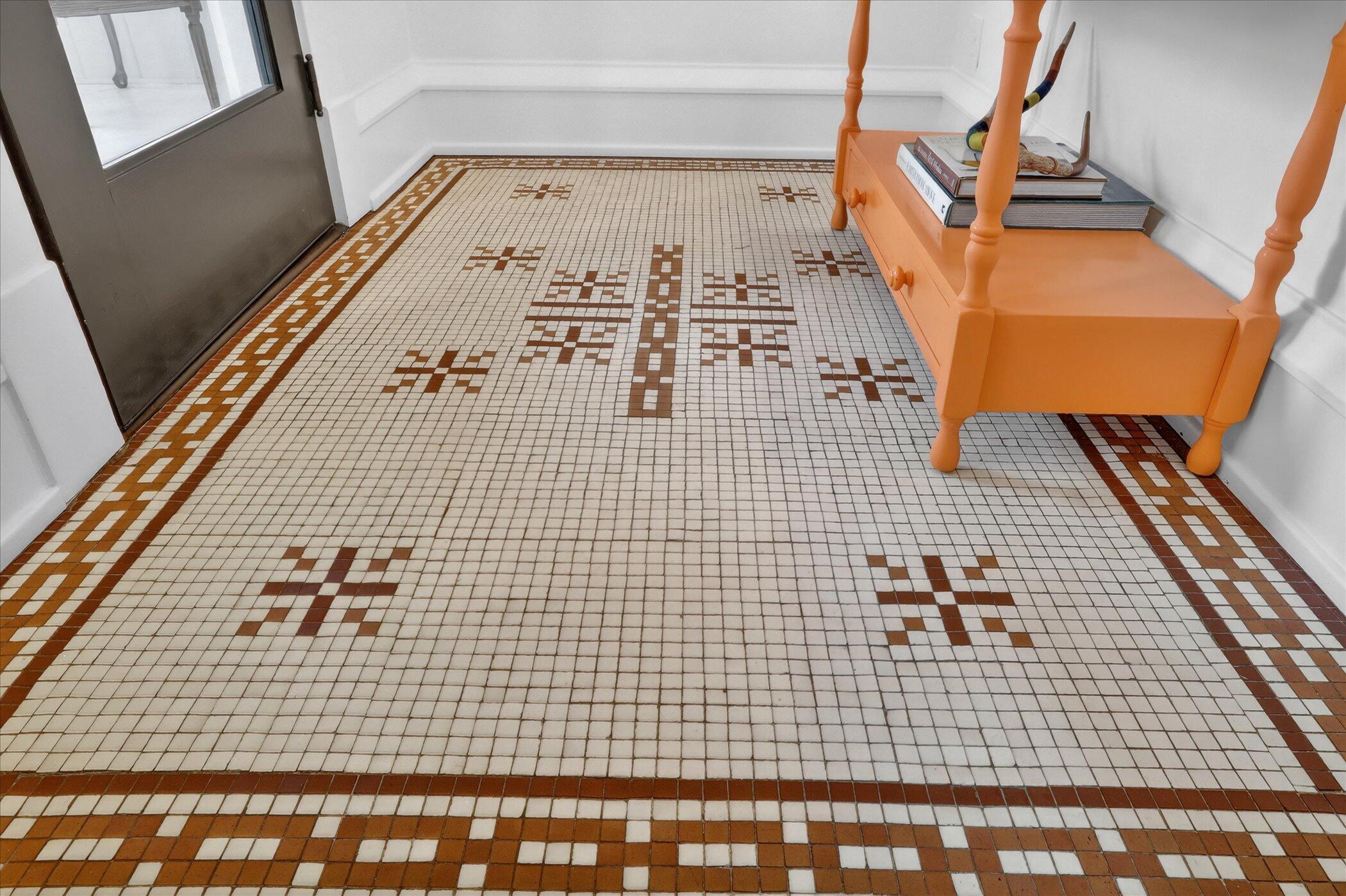 113 East Locust Street Three Oaks, MI 49128 - Photo 6 of 39 Original Tile Flooring in Foyer