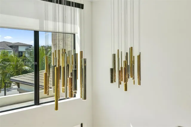 a view of a room with shelves