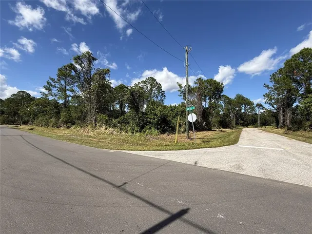a view of a house with a yard and a street