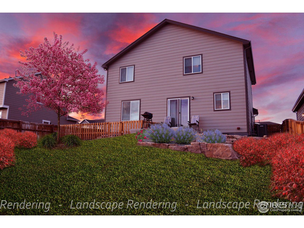 1389 Copeland Falls Road Severance, CO 80550 - Photo 37 of 38 Artist's rendering of landscape plan.