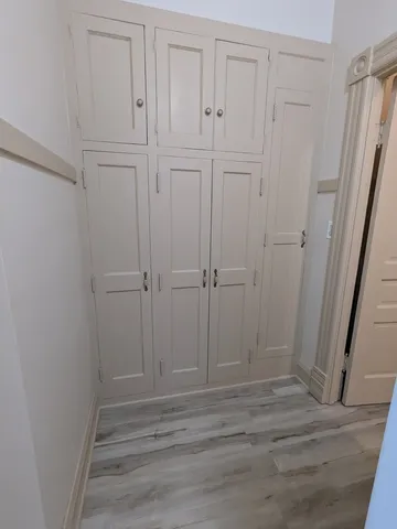 a view of empty closet