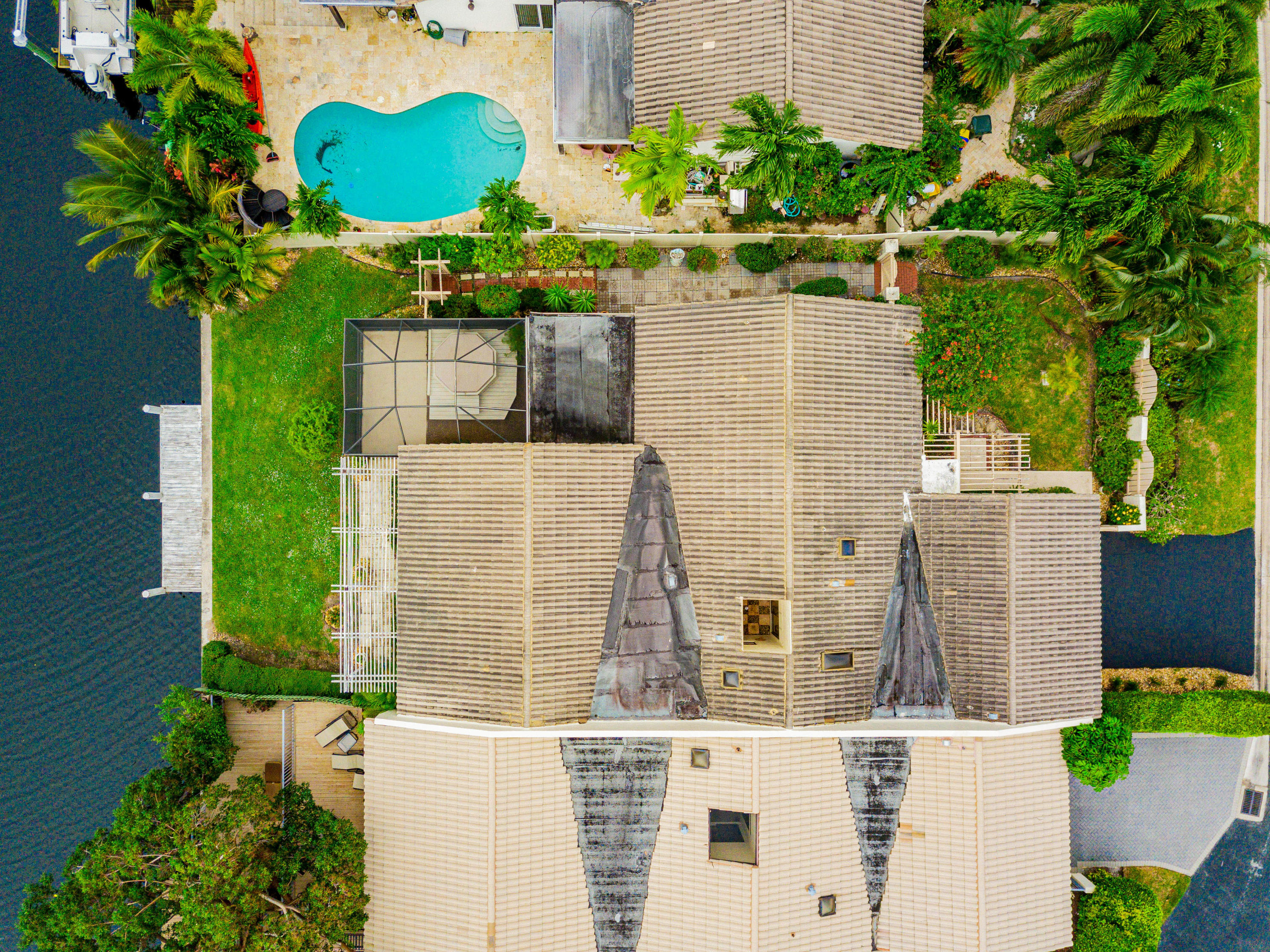 861 Camino Gardens Lane Boca Raton, FL 33432 - Photo 3 of 37 aerial view of a house with a yard