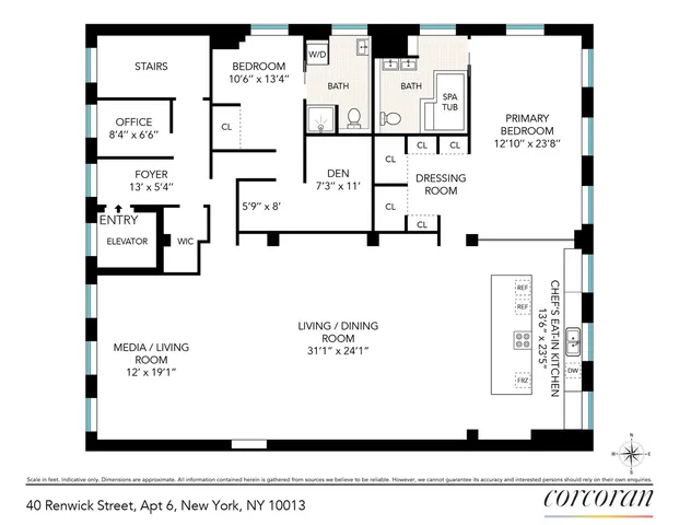 $4,750,000 | 40 Renwick Street, Unit 6 | Hudson Square