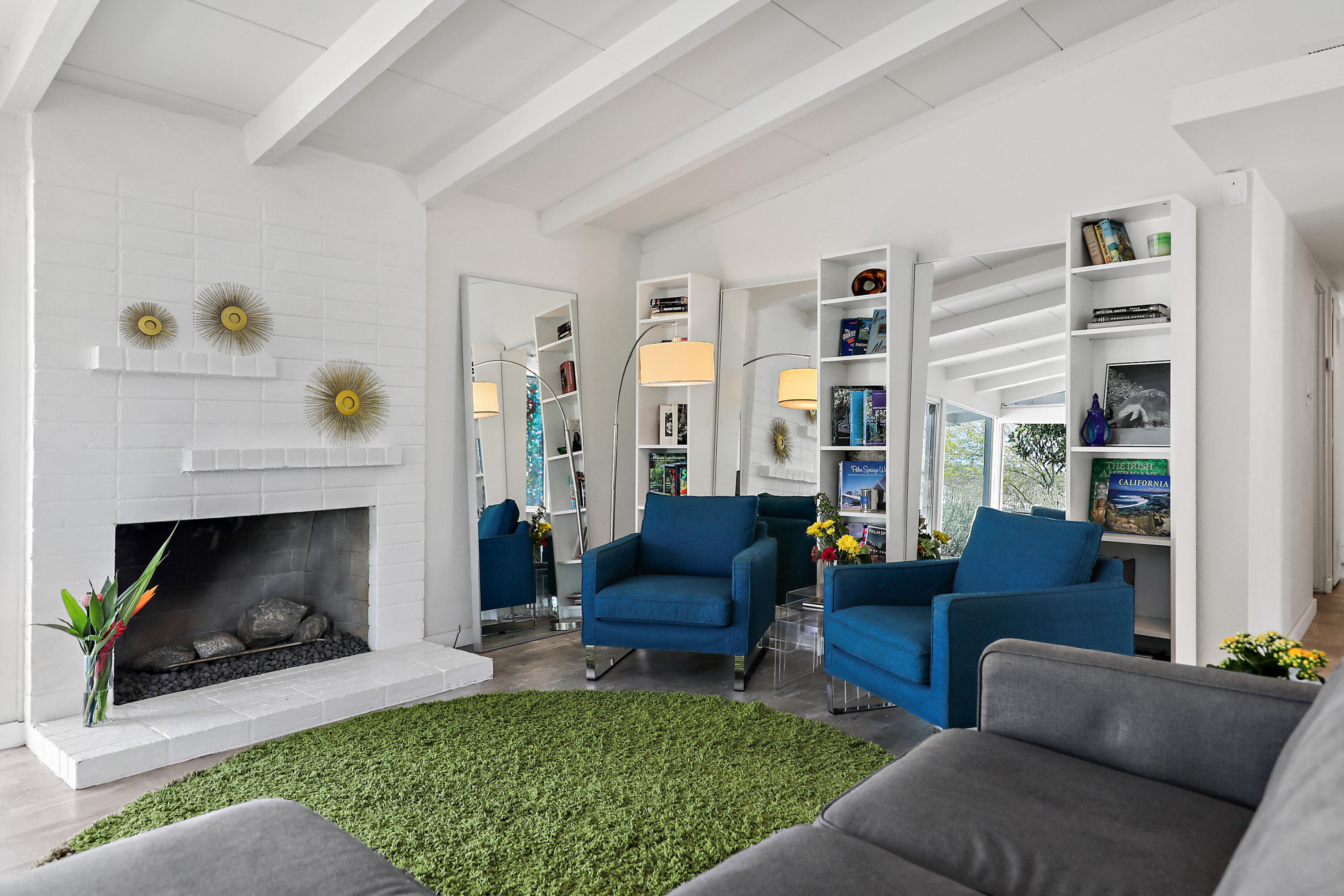 71767 Tunis Road Rancho Mirage, CA 92270 - Photo 7 of 30 a living room with furniture and a fireplace