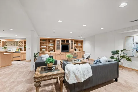 a view of a big yard with an outdoor space