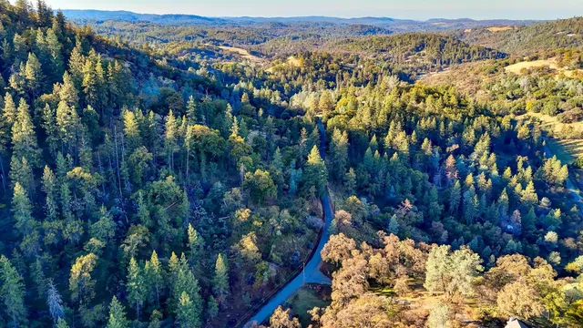 a view of city and mountain