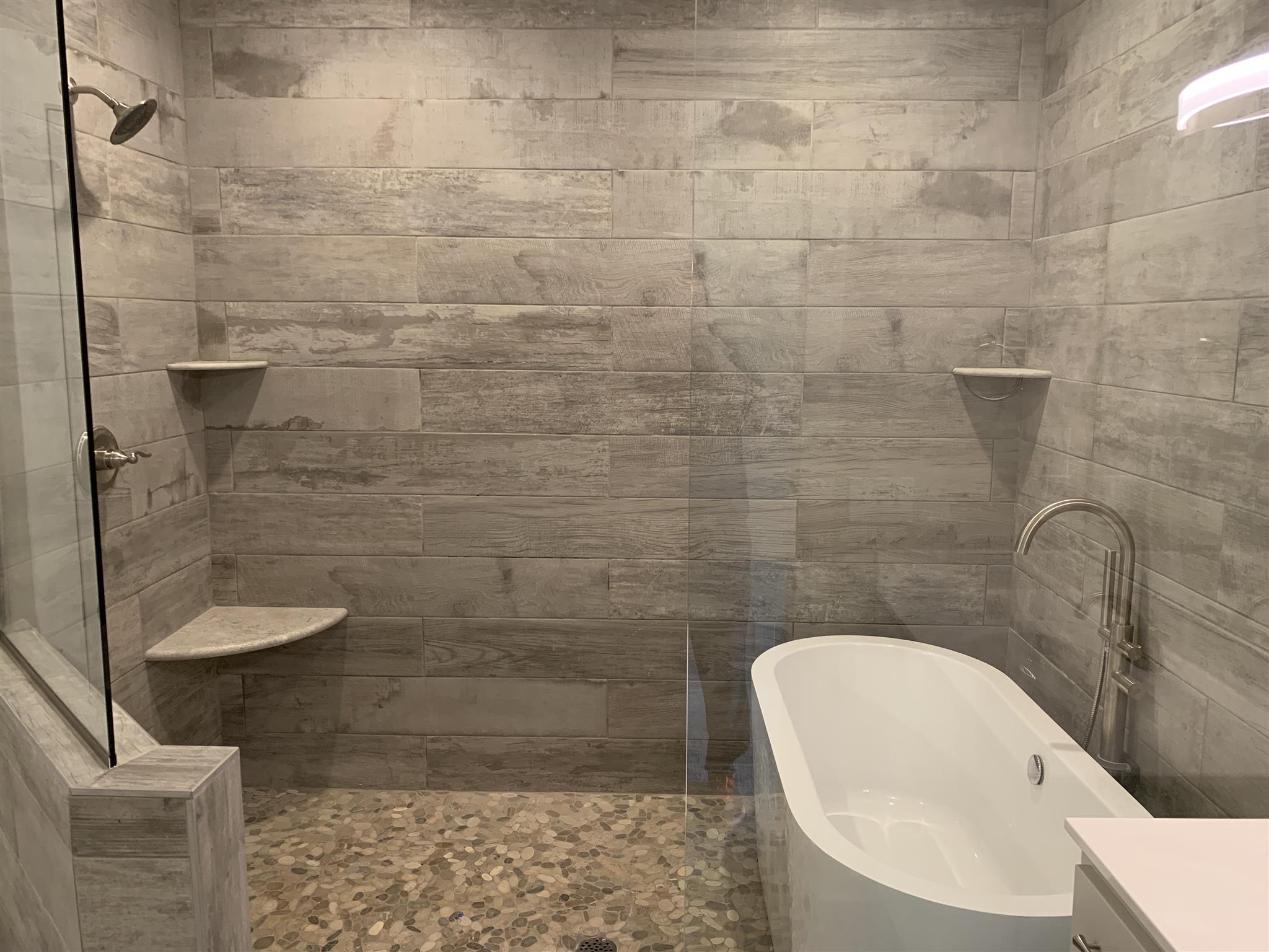 1027 New Deal Potts Road Cottontown, TN 37048 - Photo 12 of 23 Master Bath-Custom Walk-In Shower/Tub Combo